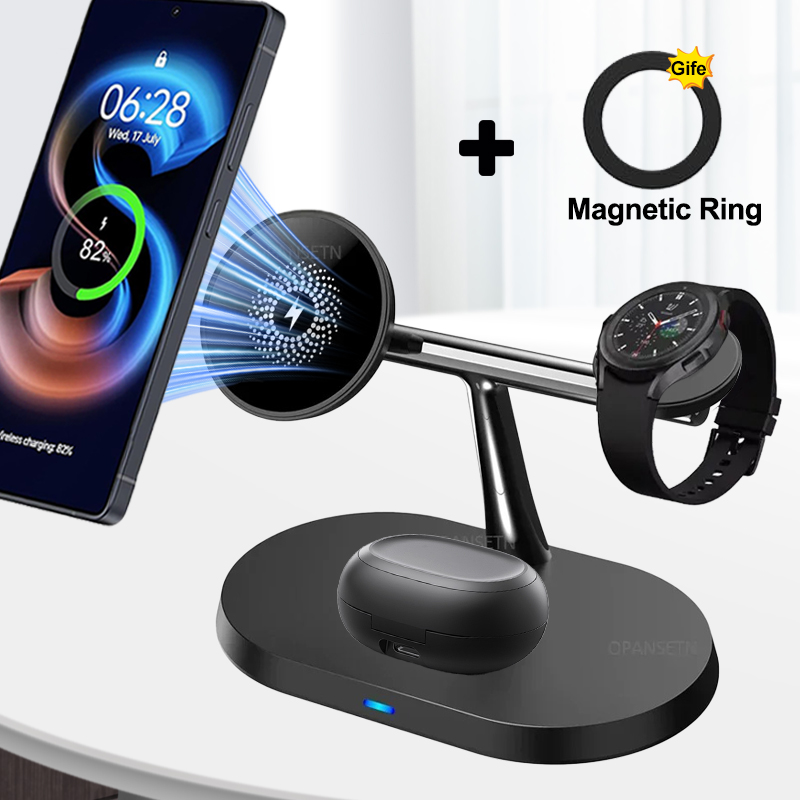 Wireless Charger 3 In 1 - 3-IN-1 Magnetic Wireless Charger Phone Charge