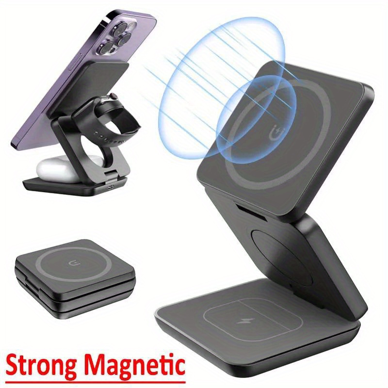 Foldable 3 in 1 Fast Wireless  - Wireless Charger 3 In 1 recension och pris