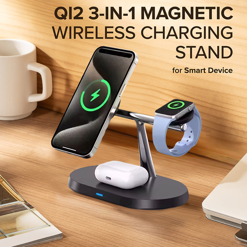 3 in 1 Magnetic Wireless Charg - Wireless Charger 3 In 1 recension och pris