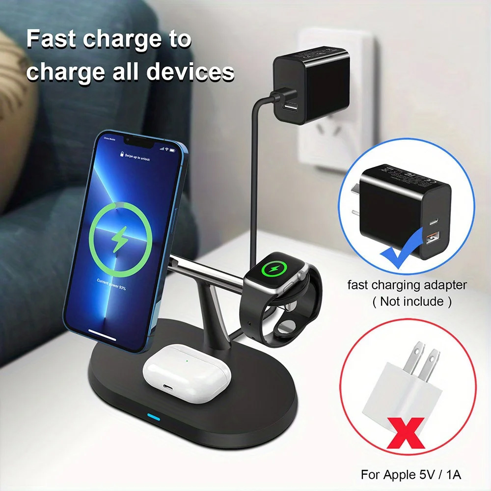 3 in 1 Magnetic Wireless Charg - Wireless Charger 3 In 1 recension och pris
