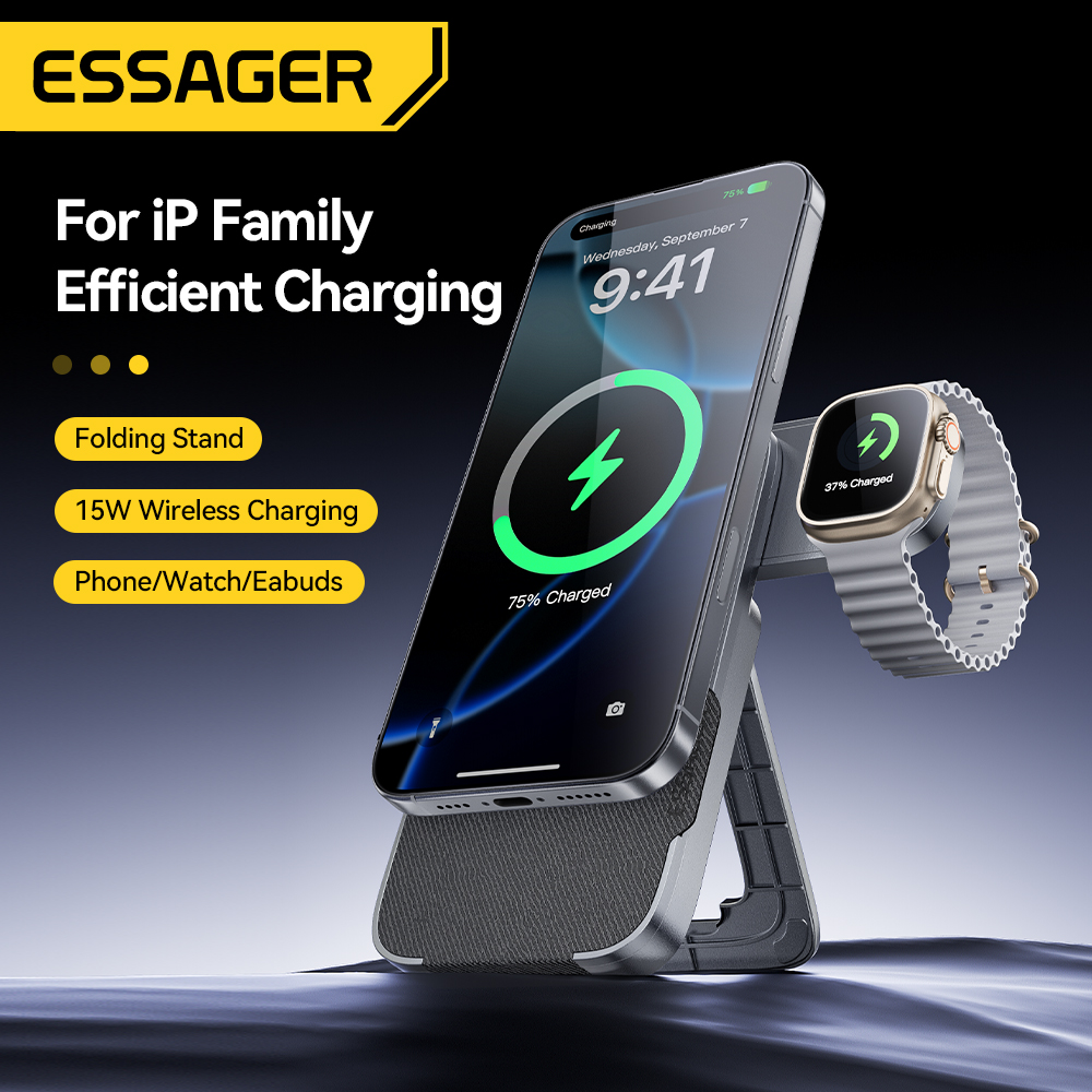 Essager 3-in-1 Portable Foldin - Wireless Charger 3 In 1 recension och pris