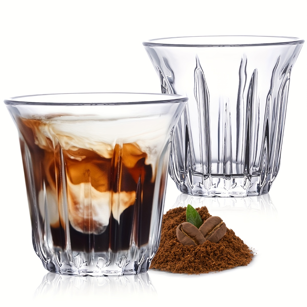 2 Pack Espresso Cups, Clear Gl - Tech Accessories For Office recension och pris