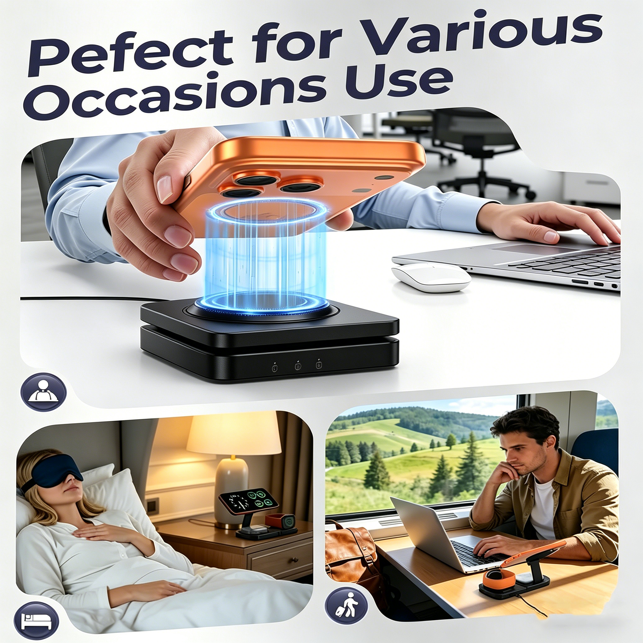 TIMESS Fast Magnetic 3 in 1 Wi - Wireless Charger 3 In 1 recension och pris