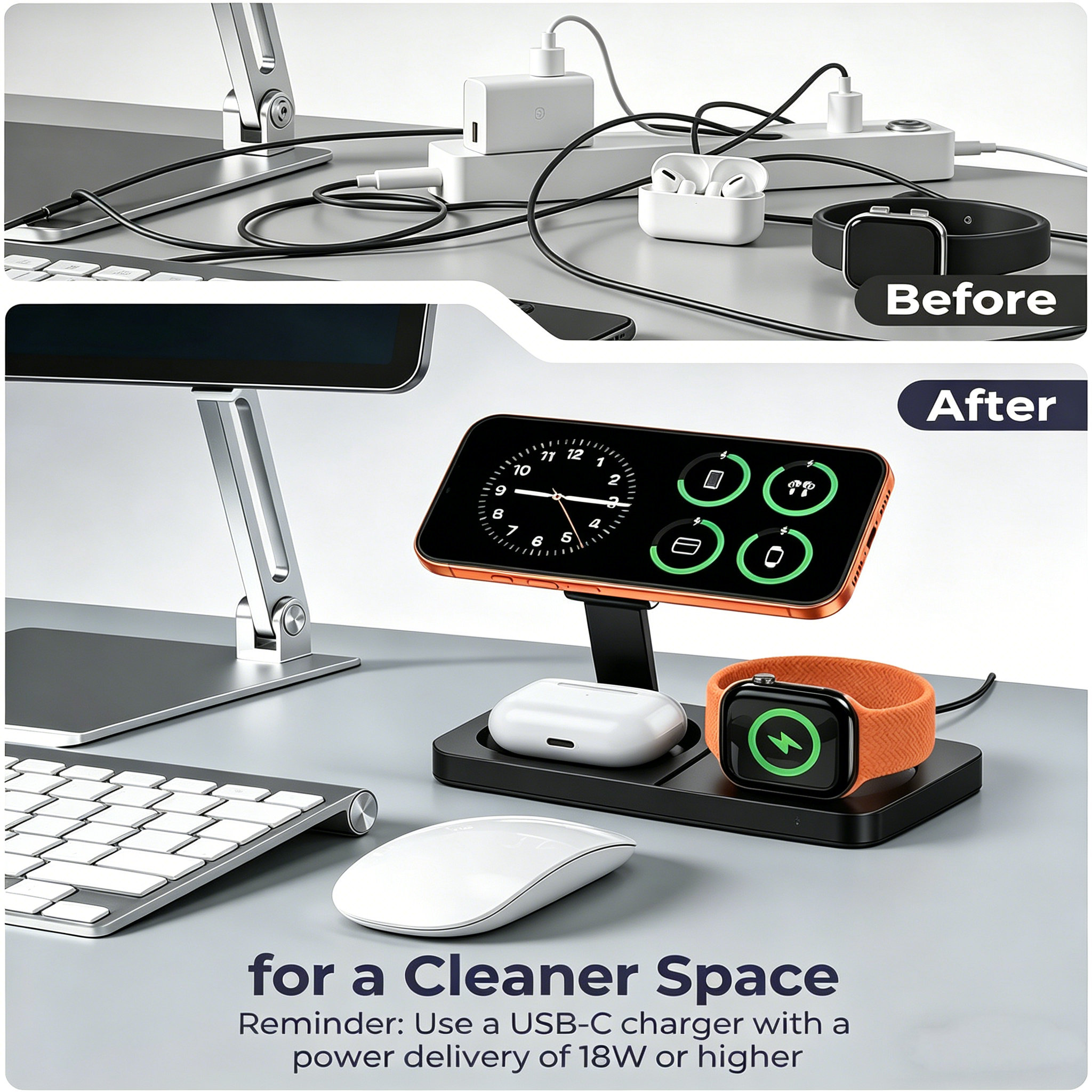 TIMESS Fast Magnetic 3 in 1 Wi - Wireless Charger 3 In 1 recension och pris