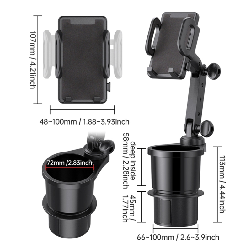 Car Cup Holder Expander Cell P - Mobile Tech Accessories recension och pris