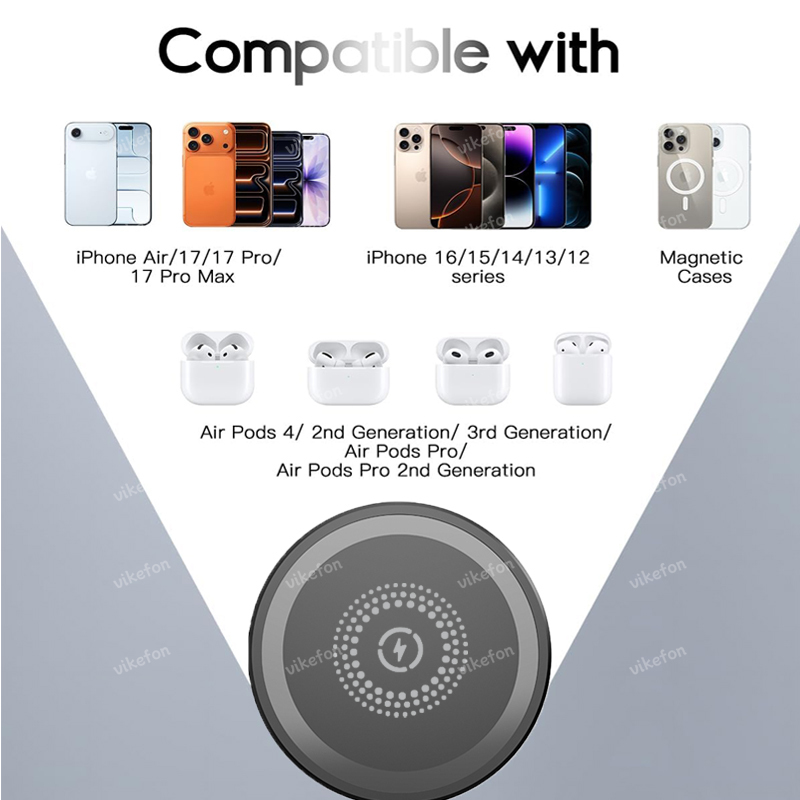 Magnetic 3 in 1 Wireless Charg - Wireless Charger 3 In 1 recension och pris