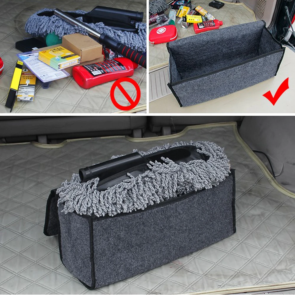 KKJOY Felt Car Trunk Organizer - Tech Accessories Bag recension och pris