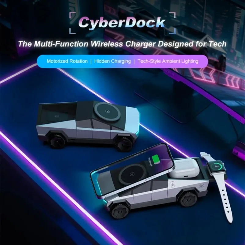 VIKEFON Desk Car Magnetic 3-in - Wireless Charger 3 In 1 recension och pris
