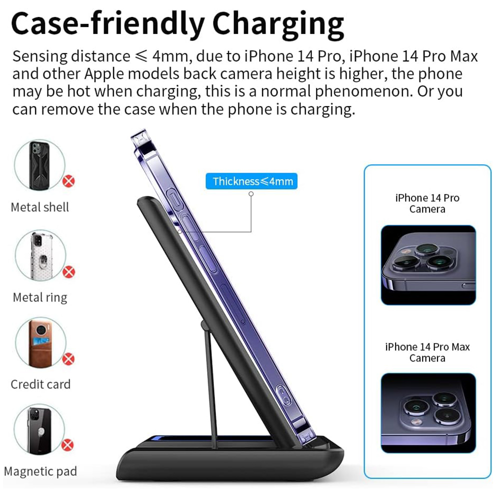 15W 3 in 1 Wireless Charger St - Wireless Charger 3 In 1 recension och pris