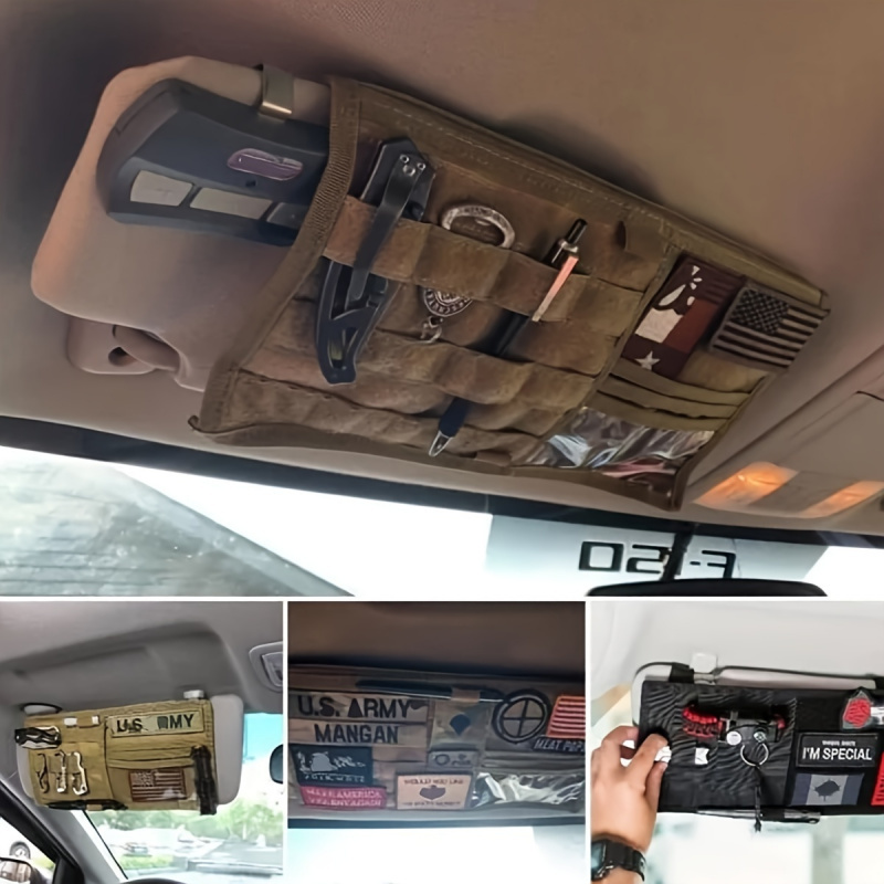 Space-Saving MOLLE Car Sun Vis - Tech Accessories Bag recension och pris