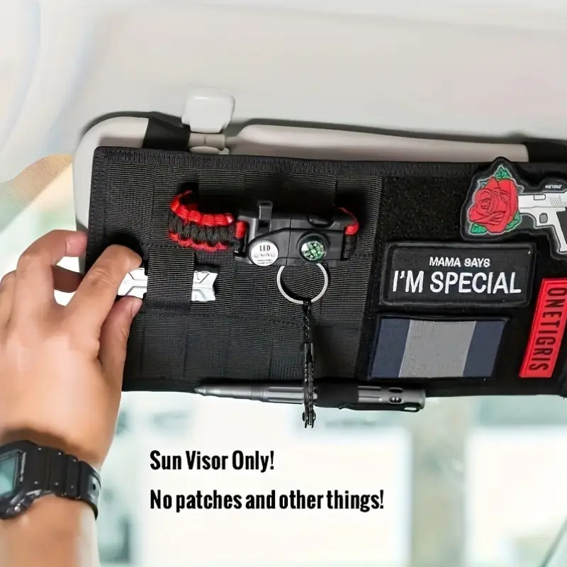 Space-Saving MOLLE Car Sun Vis - Tech Accessories Bag recension och pris