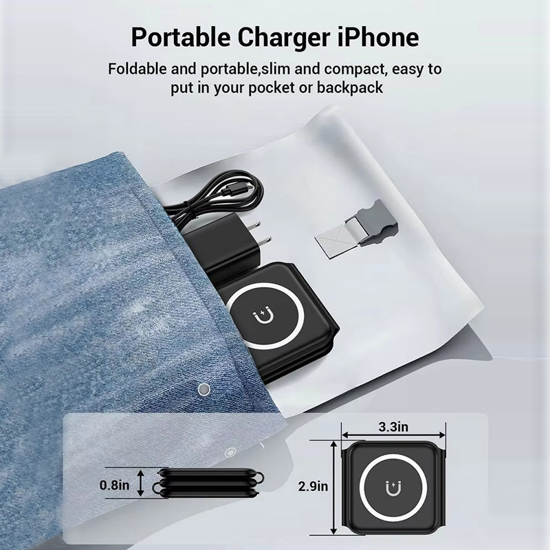 3-in-1 Magnetic Folding Wirele - Wireless Charger 3 In 1 recension och pris