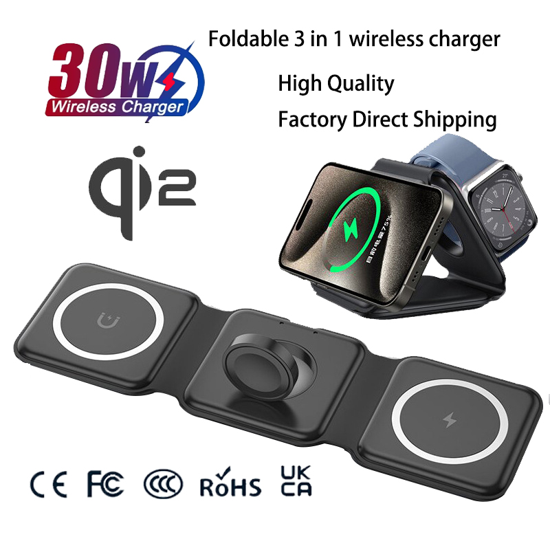 Universal Qi2 Magnetic Foldabl - Wireless Charger 3 In 1 recension och pris