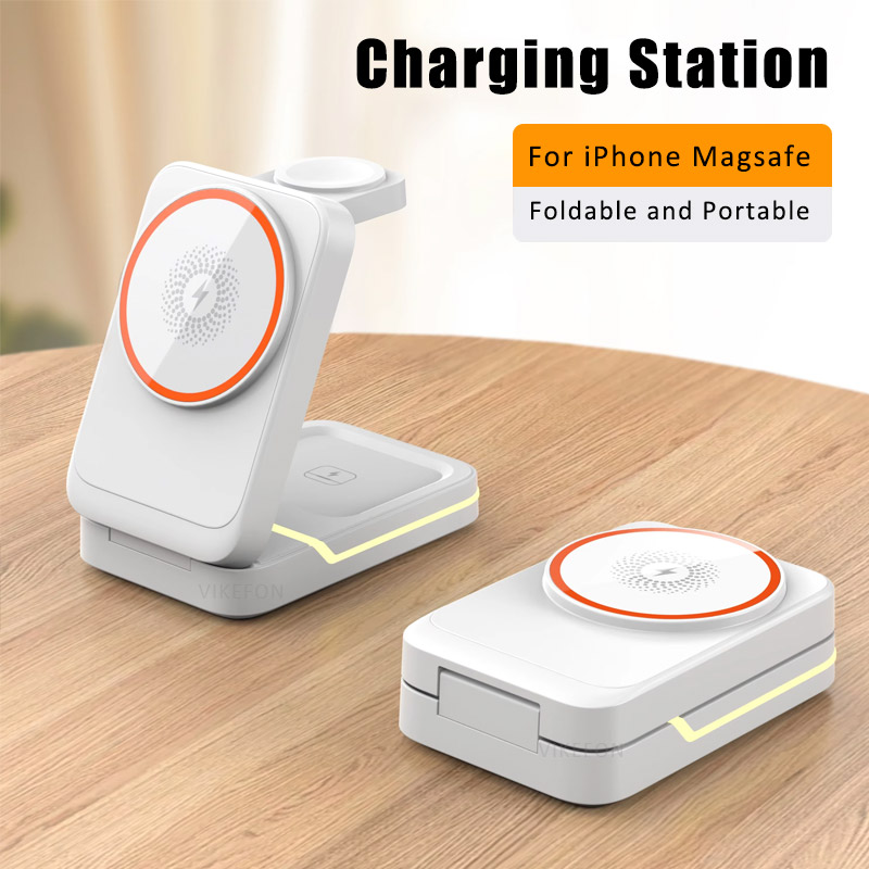 3 in 1 Magnetic Foldable Trave - Wireless Charger 3 In 1 recension och pris