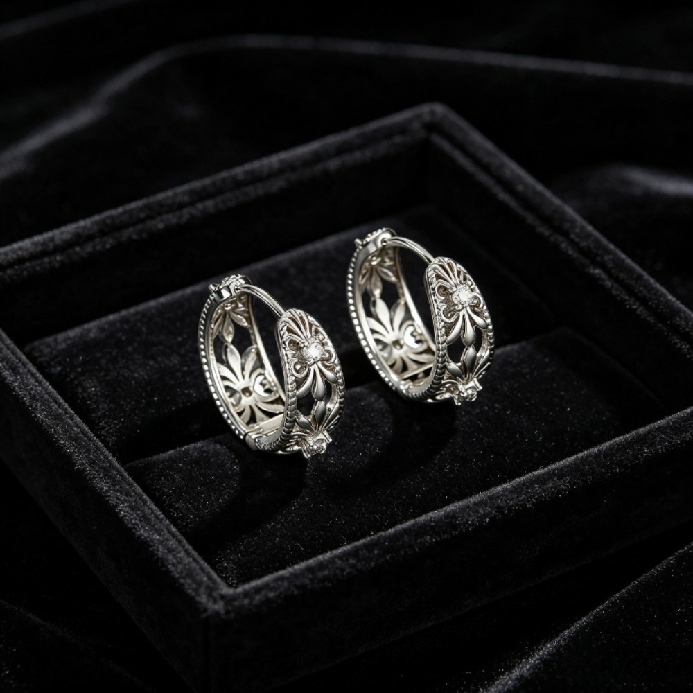 1 Pair of Vintage Carved Earri - Tech Accessories For Office recension och pris