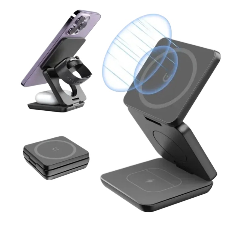 3 in 1 Foldable Magnetic Wirel - Wireless Charger 3 In 1 recension och pris