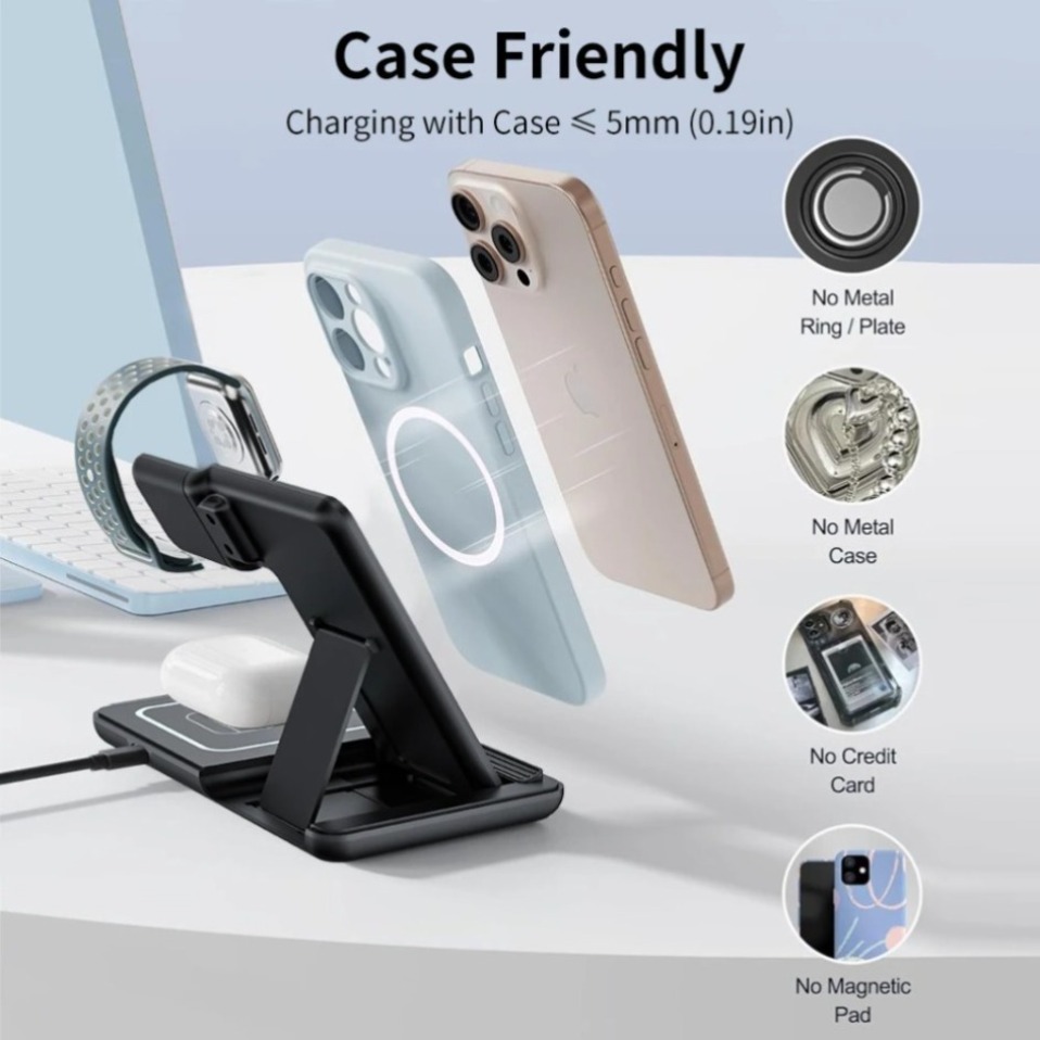 Night LED Light 3 In 1 Wireles - Wireless Charger 3 In 1 recension och pris