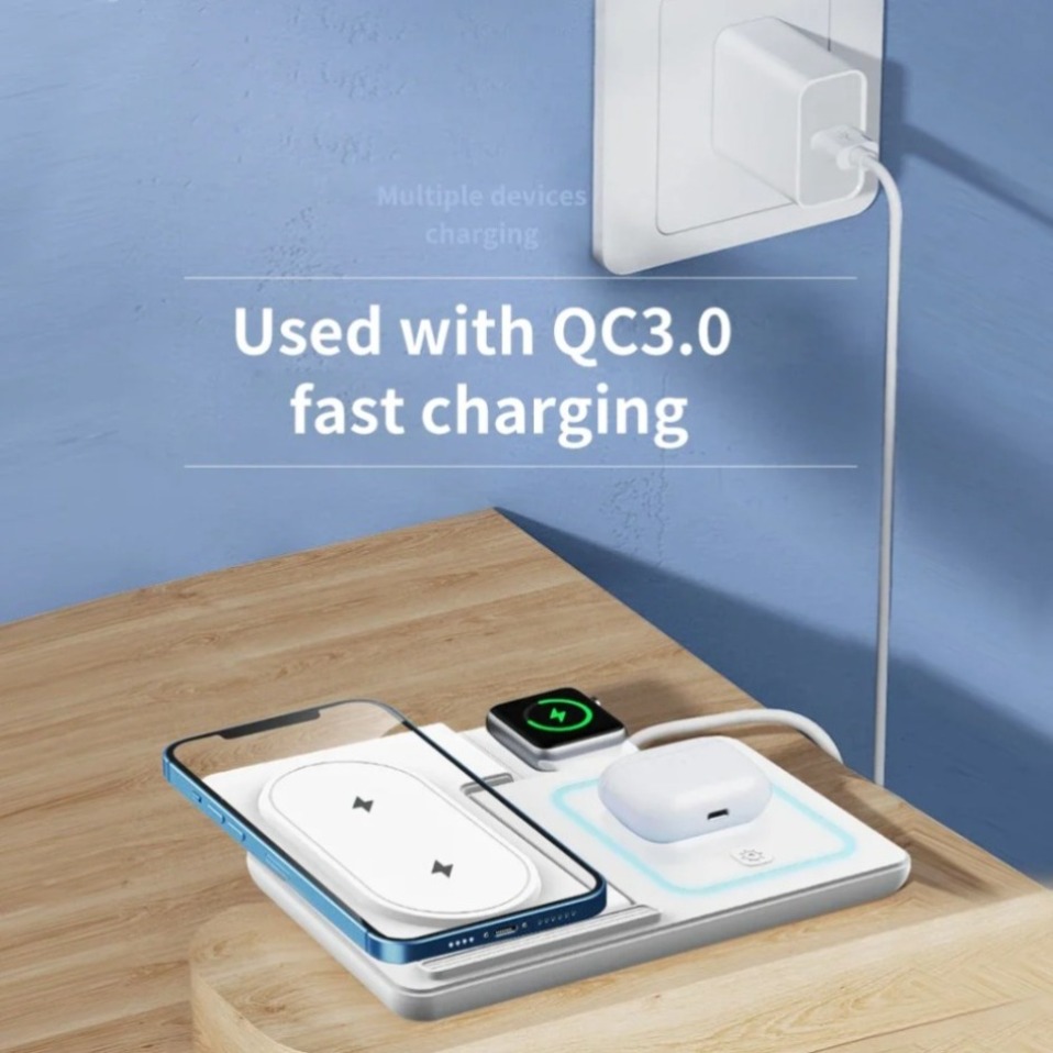 Night LED Light 3 In 1 Wireles - Wireless Charger 3 In 1 recension och pris