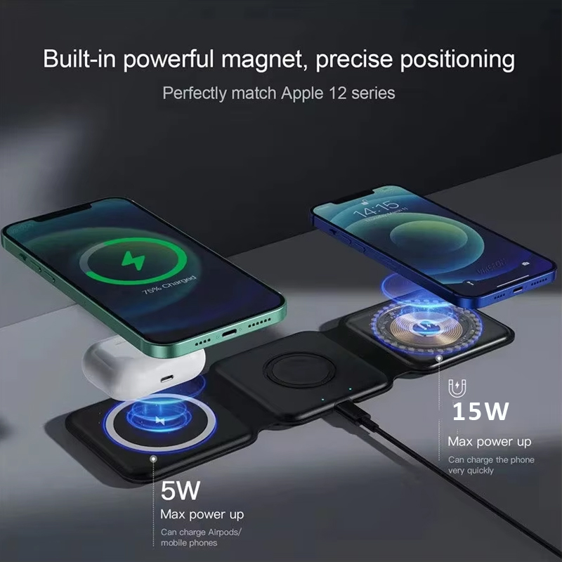 3 in 1 Magnetic Portable Wirel - Wireless Charger 3 In 1 recension och pris