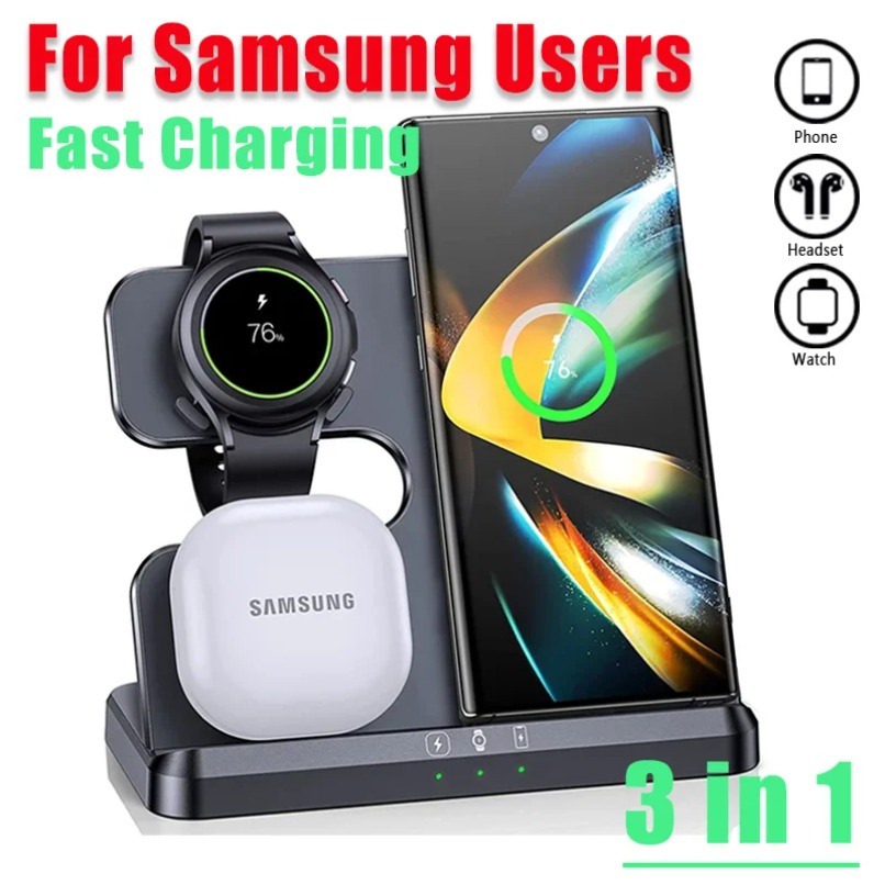 3 in 1 Fast Wireless Charger S - Wireless Charger 3 In 1 recension och pris