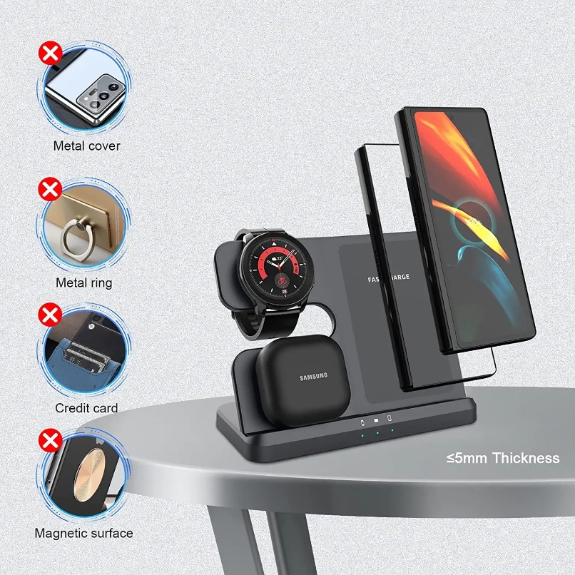 3 in 1 Fast Wireless Charger S - Wireless Charger 3 In 1 recension och pris