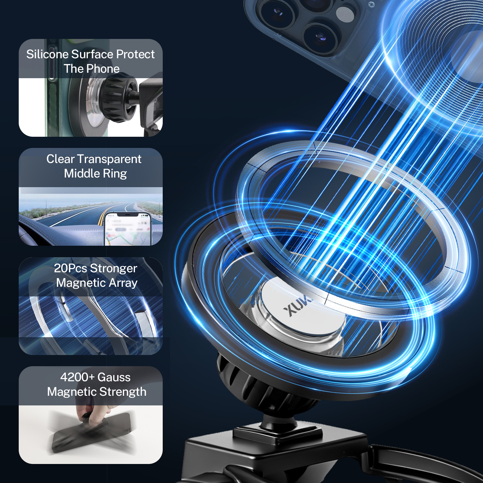 Adjustable Mobile Car Magnetic - Mobile Tech Accessories recension och pris