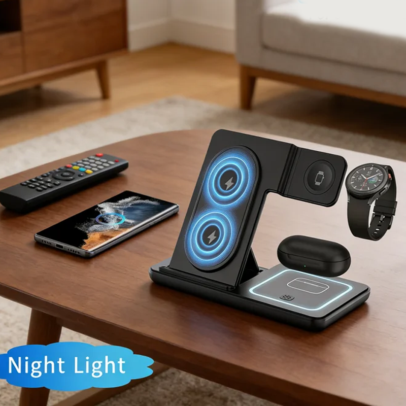 3 In 1 Foldable Wireless Charg - Wireless Charger 3 In 1 recension och pris