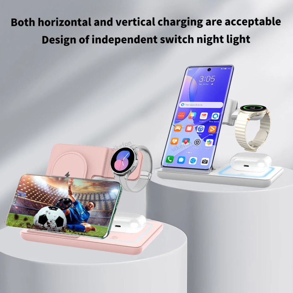 3 In 1 Foldable Wireless Charg - Wireless Charger 3 In 1 recension och pris