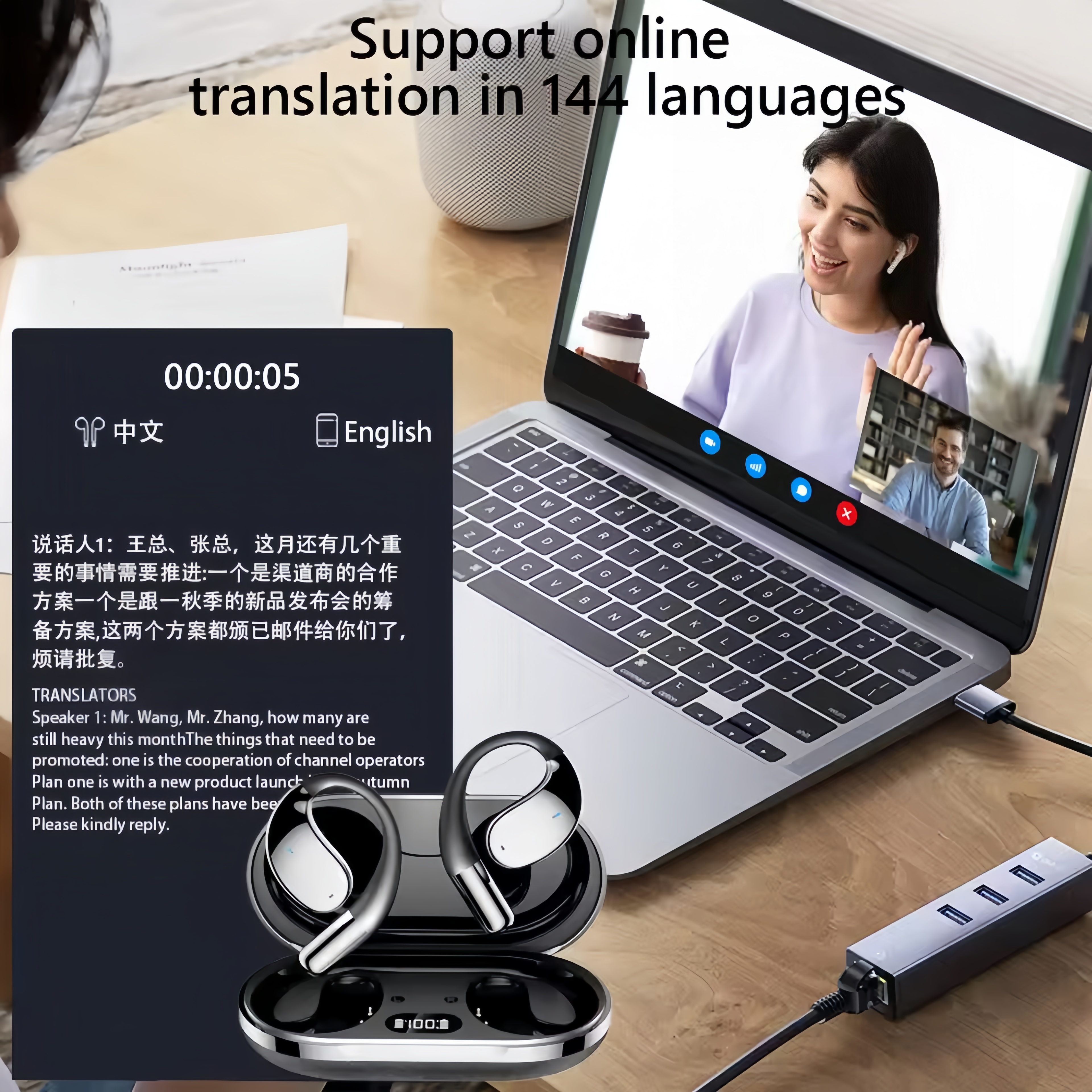 2026 New AI Translation Earbud - Wireless Charger 3 In 1 recension och pris