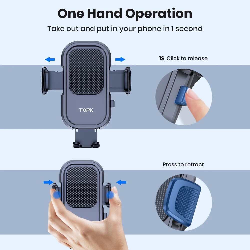 TOPK Car Phone Holder Mount fo - Mobile Tech Accessories recension och pris
