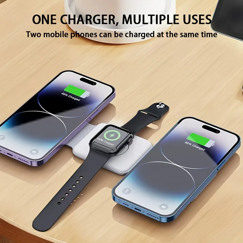 3 in 1 Portable Magnetic Wirel - Wireless Charger 3 In 1 recension och pris